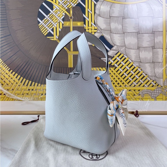 Hermes picotin18 Blue pale - Picture 4 of 5